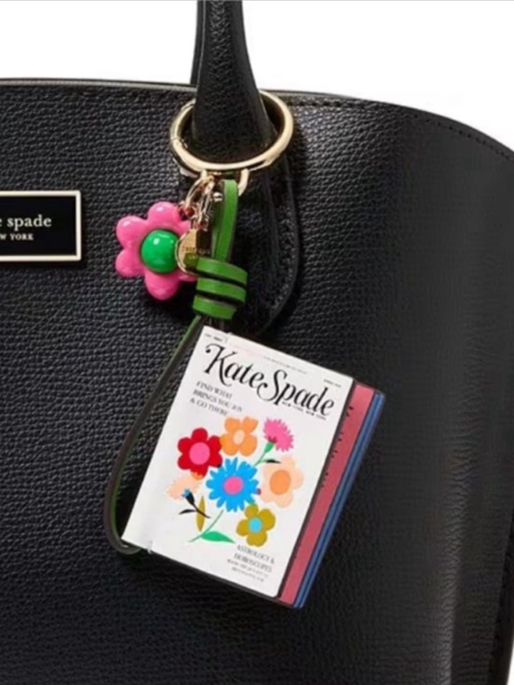 Kate Spade fresh picks magazine bag charm - Picture 2 of 8